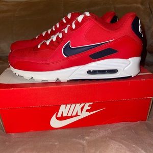 Nike Airmax 90 Essential Men’s 11 University Red/ Blackened Blue
